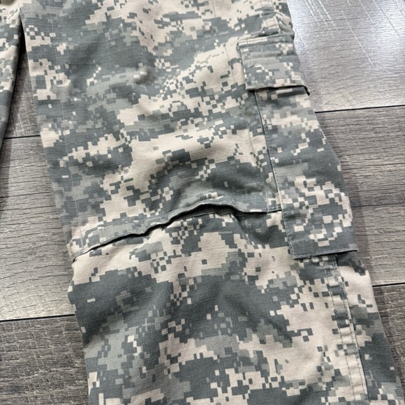 US Army ACU Combat Trousers Mens Medium Regular Digital Camo Ripstop Cargo Pants - Picture 6 of 11